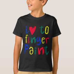 Camiseta Eu Adoro Pintar com os Dedos - Casal Engraçado