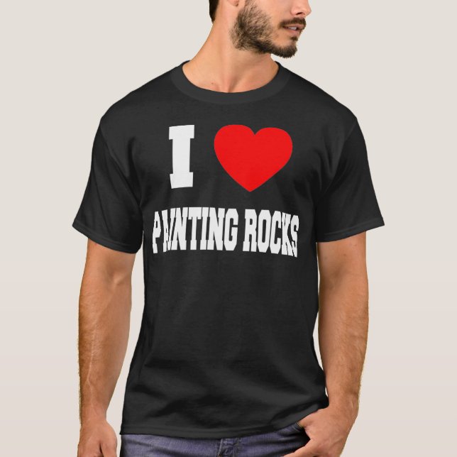Camiseta Eu adoro pintar rochas _1 (Frente)