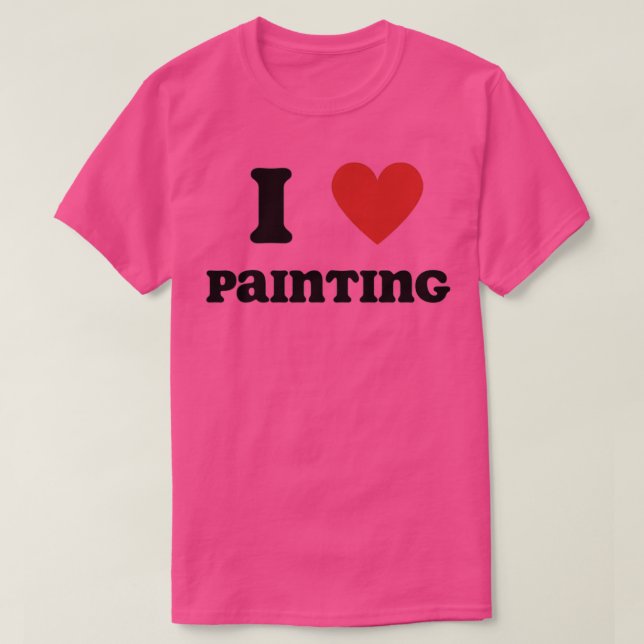 Camiseta Eu Adoro Pintura (Frente do Design)