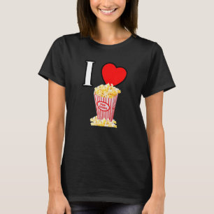 Camiseta Eu adoro pipoca pipoca sna favorito
