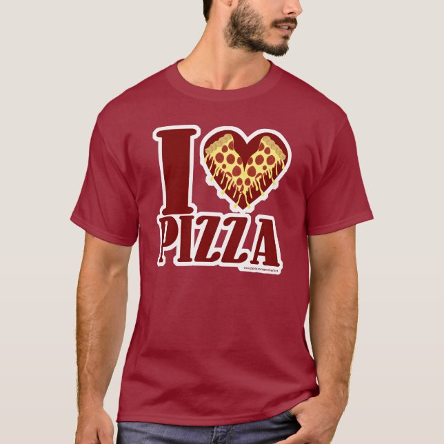Camiseta Eu Adoro Pizza (Frente)