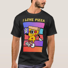 Camiseta Eu adoro pizza.