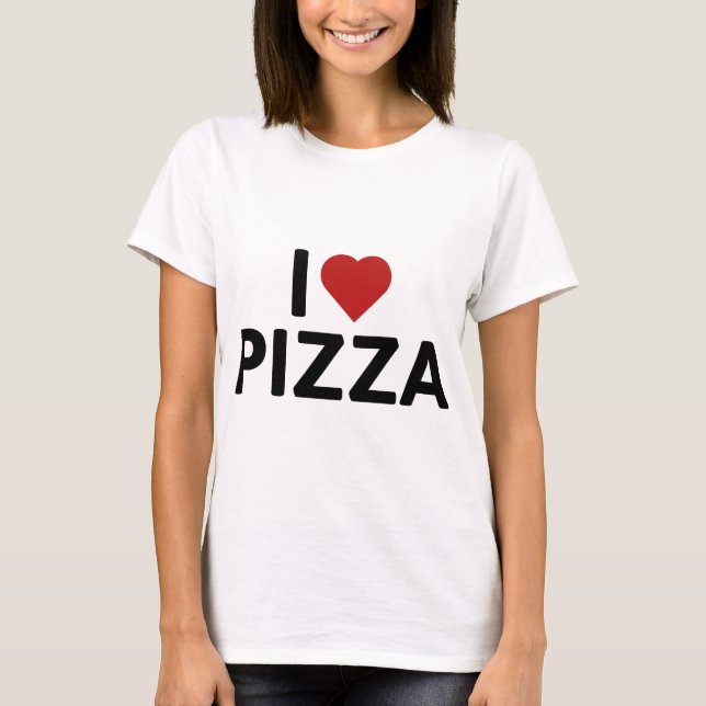 Camiseta Eu Adoro Pizza (Frente)