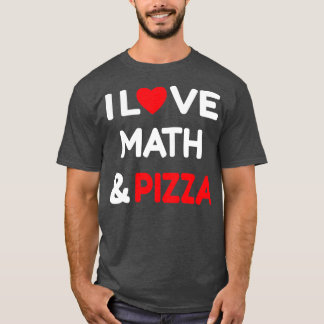 Camiseta Eu Adoro Pizza De Matemática