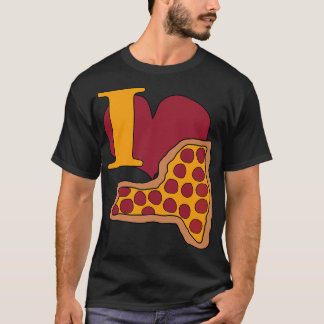 Camiseta Eu Adoro Pizza De Nova York