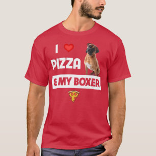 Camiseta Eu adoro Pizza e a minha Comida de Pepperoni