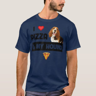 Camiseta Eu Adoro Pizza E Meu Cachorro Caçador De Cachorro