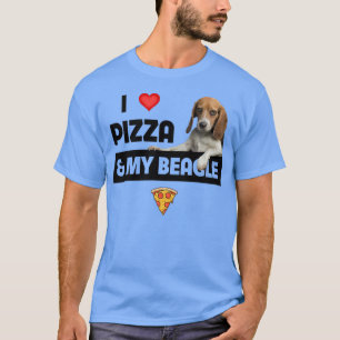 Camiseta Eu Adoro Pizza E Meu Cachorro Cachorro Pepperoni F