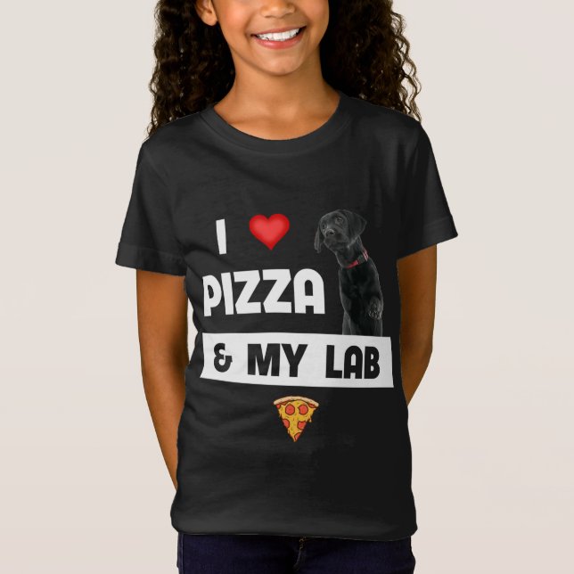 Camiseta Eu Adoro Pizza E Meu Queijo Pepperoni Preto (Frente)