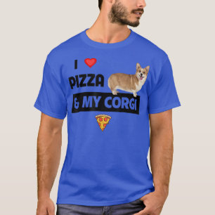 Camiseta Eu adoro Pizza e Minha Comida de Cachorro Pepperon