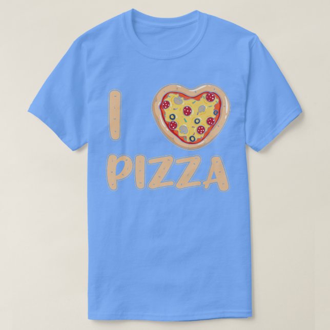 Camiseta Eu Adoro Pizza Foodie Italiana Comida Pizzaholics  (Frente do Design)
