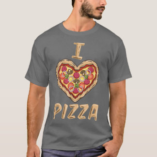 Camiseta Eu adoro pizza para Pizza Lover