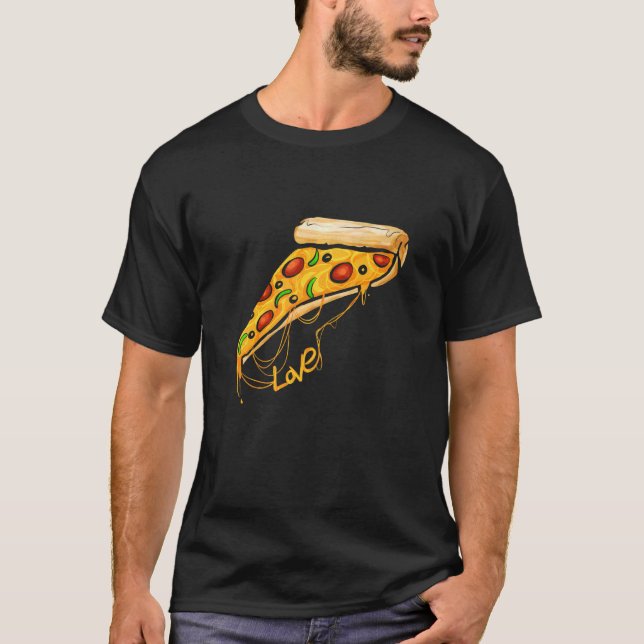 Camiseta Eu Adoro Pizza Slice Pizza (Frente)