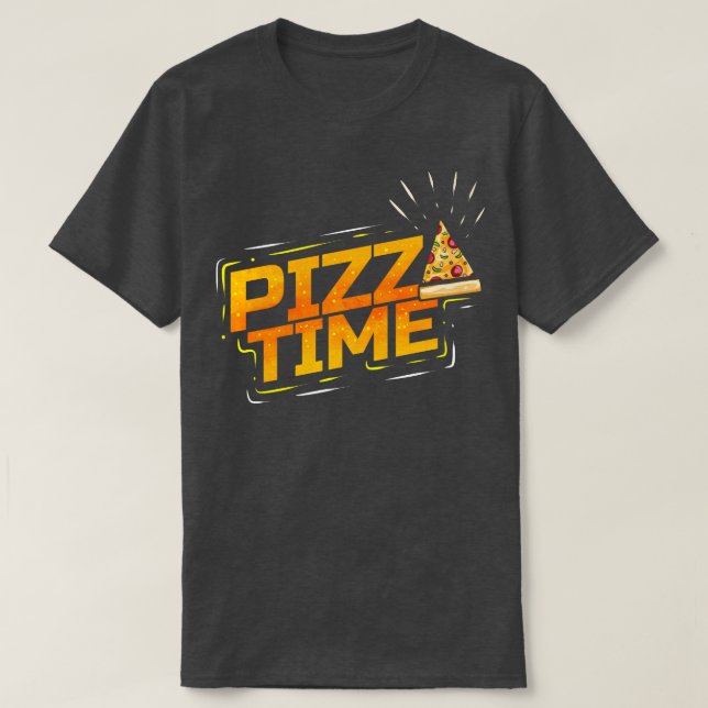Camiseta Eu Adoro Pizza Time Pizza (Frente do Design)