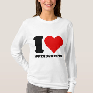 CAMISETA EU ADORO PLANILHAS