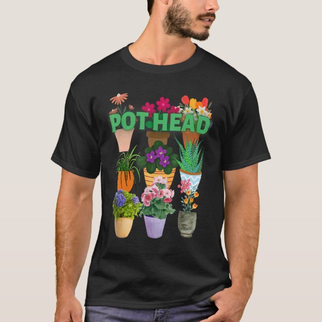 Camiseta Eu adoro plantas POTE HEAD (Frente)