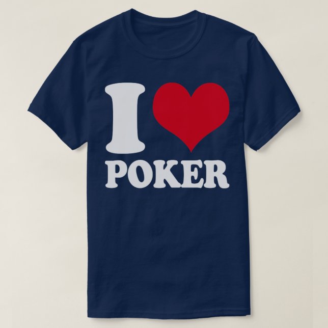 Camiseta Eu Adoro Poker (Frente do Design)