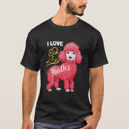 Camiseta Eu adoro poodles