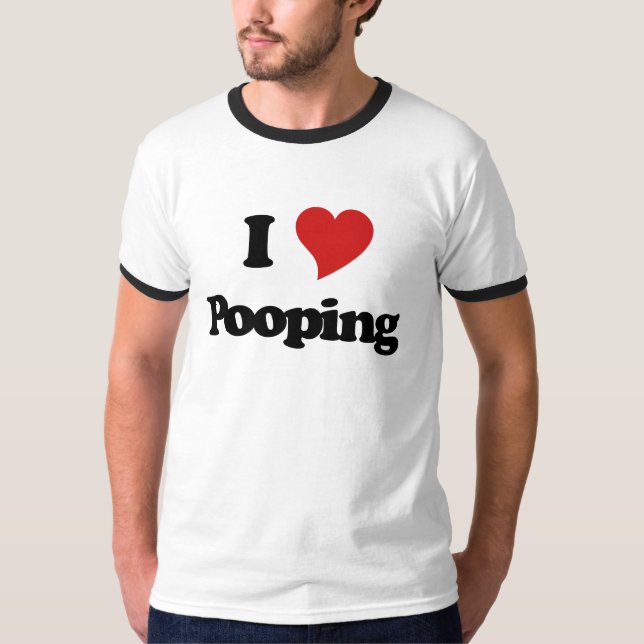 Camiseta Eu Adoro Pooping (Frente)