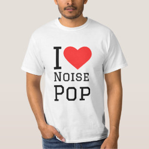 Camiseta Eu adoro pop de ruído