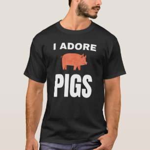 Camiseta Eu adoro porcos