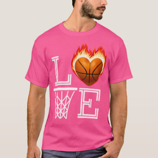Camiseta Eu Adoro Presente De Lover De Basquete Para Mulher