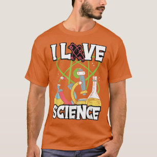 Camiseta Eu adoro professor de física de química científica