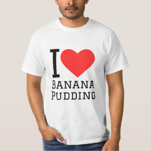 Camiseta Eu adoro pudim de banana
