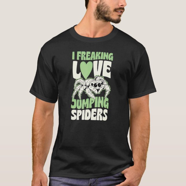 Camiseta Eu Adoro Pulando Aranhas Pet Pulando Aranha (Frente)