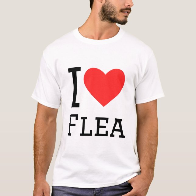 Camiseta Eu adoro pulgas (Frente)