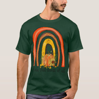 Camiseta Eu Adoro Pumpkins De Arco-Íris Mais Bonito