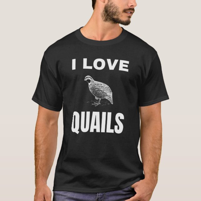 Camiseta Eu adoro Quails (Frente)