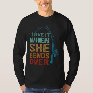 Camiseta Eu Adoro Quando Ela Se Aproxima, Pescaria Engraçad