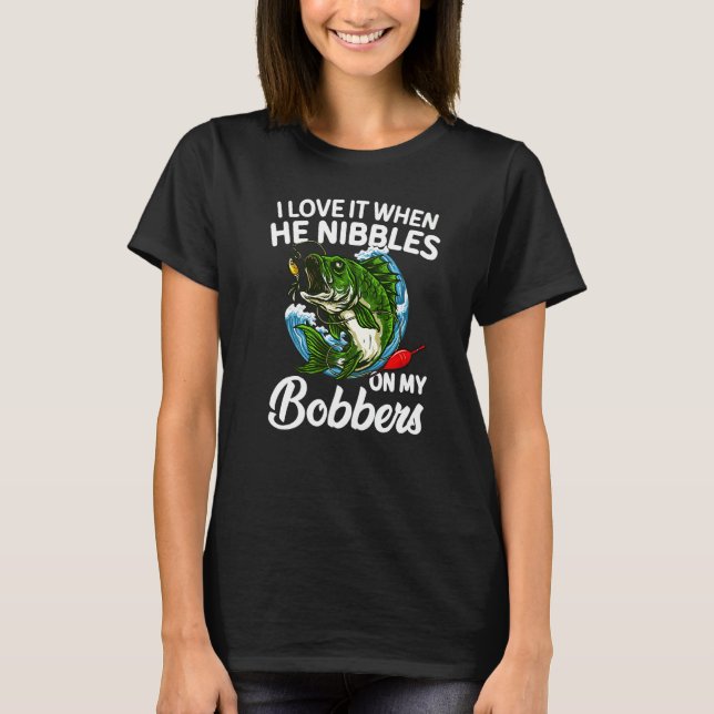 Camiseta Eu Adoro Quando Ele Belisca Meus Flutuadores  Peix (Frente)