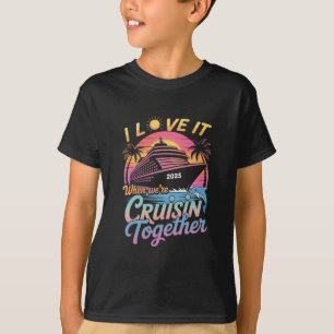 Camiseta Eu Adoro Quando Estamos Navegando Juntos Família C