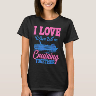 Camiseta Eu adoro quando estava em férias cruzadas