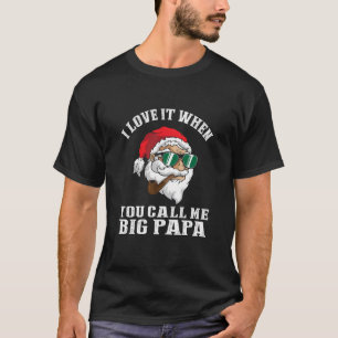 Camiseta Eu Adoro Quando Me Chamo Grandes Papais noeis De P