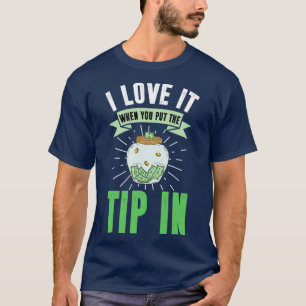 Camiseta Eu Adoro Quando Você Coloca A Ponta No Barman Engr