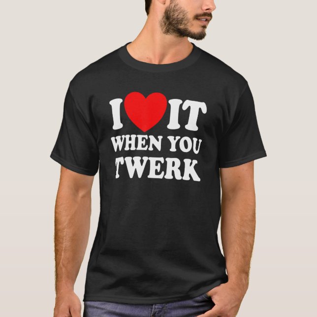 Camiseta Eu Adoro Quando Você Grita O Coração Vermelho Twer (Frente)