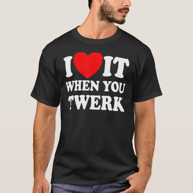 Camiseta Eu Adoro Quando Você Grita O Coração Vermelho Twer (Frente)