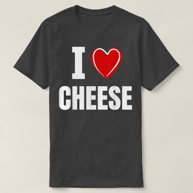 Camiseta Eu Adoro Queijo 791132 (Frente do Design)