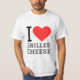 Camiseta Eu adoro queijo grelhado