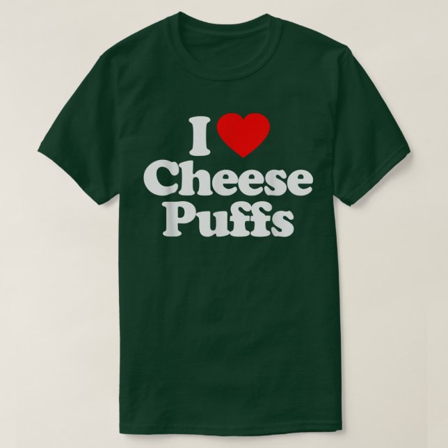 Camiseta Eu Adoro Queijo Puxando Coração Engraçado (Frente do Design)