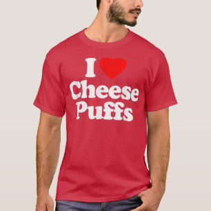 Camiseta Eu Adoro Queijo Puxando Coração Engraçado