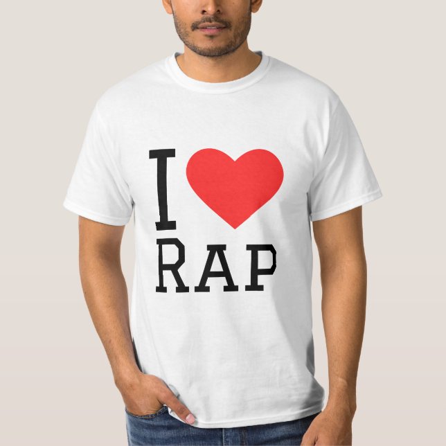 Camiseta Eu adoro rap (Frente)