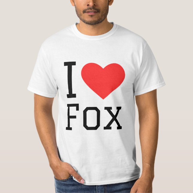Camiseta Eu adoro raposa (Frente)