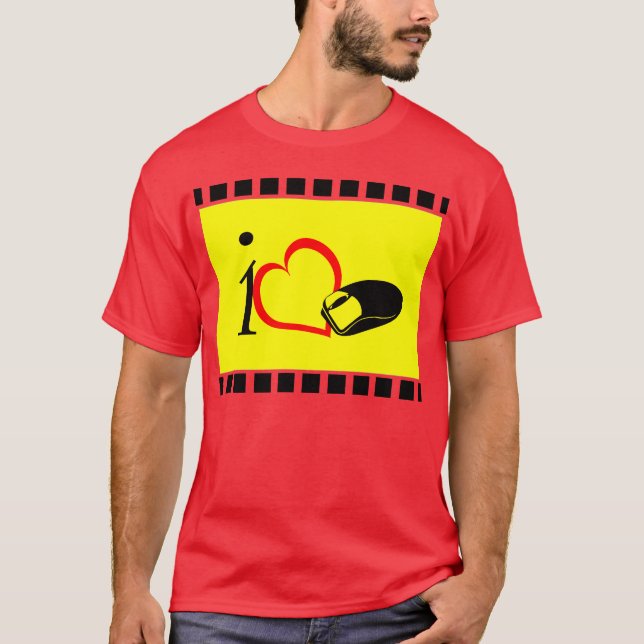 Camiseta Eu adoro rato (Frente)