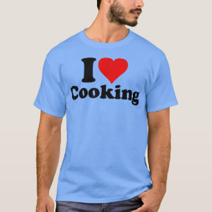 CAMISETA EU ADORO RECEITAS DE ARTES CULINÁRIAS DE COZINHAR