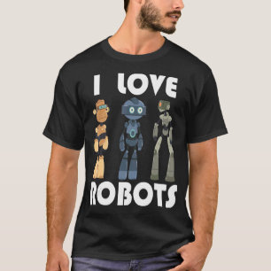 Camiseta Eu adoro robôs