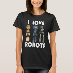 Camiseta Eu adoro robôs